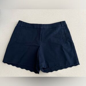 Anne Klein High Waist Navy Shorts